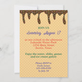 Invitation Voici le cône gaufre Scoop (Dos)