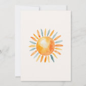 Invitation Voici le Fils Baby Boy Shower (Dos)