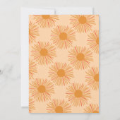 Invitation Voici le fils retro boho baby shower de garçon de (Dos)