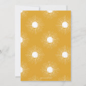 Invitation Voici le fils retro garçon baby shower (Dos)