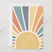 Invitation Voici Le One Boho Sunshine 1er anniversaire (Dos)