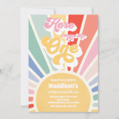 Invitation Voici Le One Boho Sunshine 1er anniversaire (Devant)