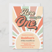 Invitation Voici Le One Sunshine 1er anniversaire (Devant)