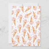 Invitation Voici le Scoop C'est un Baby shower de fille (Dos)