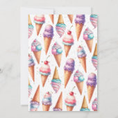 Invitation Voici le Scoop C'est un Baby shower de fille (Dos)