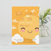 Invitation Voici le soleil (Debout devant)