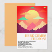 Invitation Voici Le Son Retro Psychédélique Paysage (Devant / Derrière)