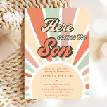 Invitation Voici Le Son Sunshine Baby shower Party<br><div class="desc">Voici L'Invitation Du Fils Sunshine Baby shower Party</div>