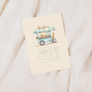 Invitation Voici L'Invitation Anniversaire De La Crème De Gla