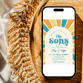 Invitation Voici L'Invitation Baby shower Sons Twins