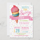 Invitation Voici l'invitation d'anniversaire de scoop (Devant)