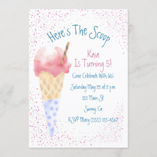 Invitation Voici l'invitation d'anniversaire Scoop