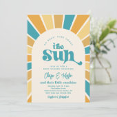 Invitation Voici L'Invitation De Baby shower Sun Co-Ed (Debout devant)