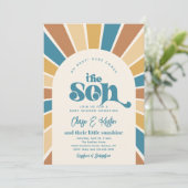 Invitation Voici L'Invitation De Baby shower Sun Co-Ed (Debout devant)