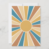 Invitation Voici L'Invitation De Baby shower Sun Co-Ed (Dos)