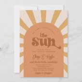 Invitation Voici L'Invitation De Baby shower Sun Co-Ed (Devant)