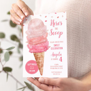 Invitation Voici l'Invitation de la fête d'anniversaire de la