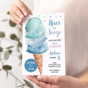 Invitation Voici l'Invitation de la fête d'anniversaire de la