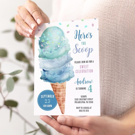 Invitation Voici l'Invitation de la fête d'anniversaire de la