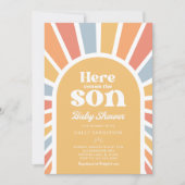 Invitation Voici l'invitation du Baby shower Fils (Devant)