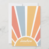 Invitation Voici l'invitation du Baby shower Fils (Dos)