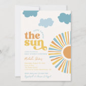 Invitation Voici L'Invitation Du Baby shower Soleil (Devant)