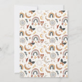 Invitation Voici L'Invitation Du Baby shower Soleil (Dos)