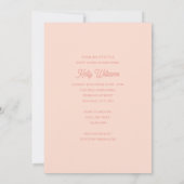 Invitation Voici L'Invitation Du Baby shower Soleil (Dos)