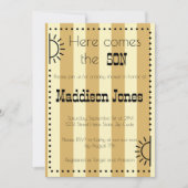 Invitation Voici l'invitation du baby shower SON (Devant)