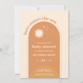 Invitation Voici l'invitation du Baby shower Son Boho (Devant)
