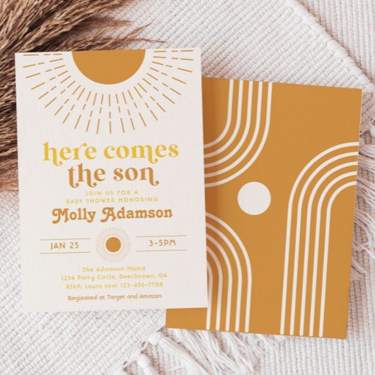 Invitation Voici l'invitation du Baby shower Son Boy