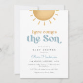 Invitation Voici l'invitation du Baby shower Son Boy (Devant)