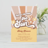 Invitation Voici l'invitation du Baby shower Sun (Debout devant)