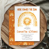 Invitation Voici l'invitation du baby shower Sun