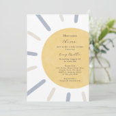 Invitation Voici l'invitation du Baby shower Sun (Debout devant)
