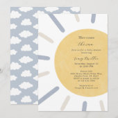 Invitation Voici l'invitation du Baby shower Sun (Devant / Derrière)