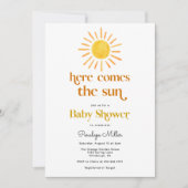Invitation Voici l'invitation du Baby shower Sun Boy (Devant)