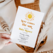 Invitation Voici l'invitation du Baby shower Sun Boy