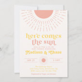 Invitation Voici l'invitation du Baby shower Sun Co-Ed (Devant)