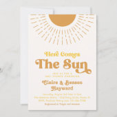 Invitation Voici l'invitation du Baby shower Sun Co-Ed (Devant)