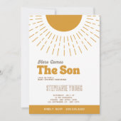 Invitation Voici L'Invitation Du Fils Baby shower (Devant)