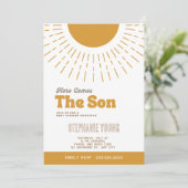 Invitation Voici L'Invitation Du Fils Baby shower (Debout devant)