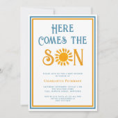 Invitation Voici L'Invitation Du Fils Baby shower (Devant)