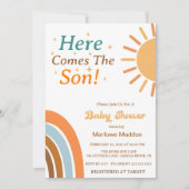 Invitation Voici L'Invitation Du Fils Baby shower (Devant)