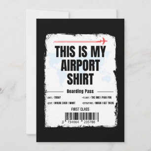Invitation Voici My Airport Shirt Family Travel