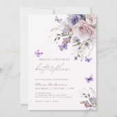 Invitation Voici une vie de Fête des mariées de papillons (Devant)