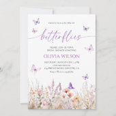 Invitation Voici une vie de Fête des mariées de papillons (Devant)