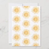 Invitation Voici venir le fils Baby Shower (Dos)