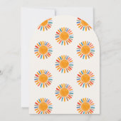 Invitation Voici venir le fils Fête de bébé garçon Sunshine B (Dos)