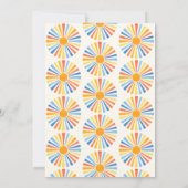 Invitation Voici venir le fils Garçon bohème bébé soleil Show (Dos)